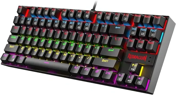 Redragon K552 Kumara — K552 family 87-key form; exact switch/lighting revision not inferred.