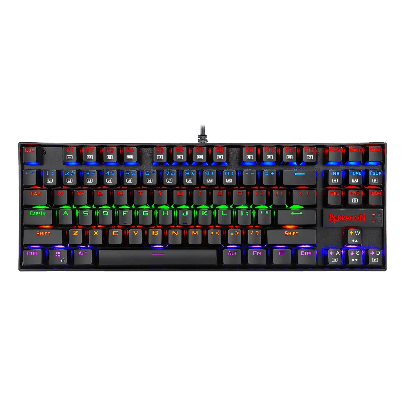 Compact Mechanical Keyboard — Approximate image: Redragon K552 Kumara pictured. Manufacturer/model for the generic keyboard is not selected. Awaiting intended-model confirmation; not approved as exact product imagery.